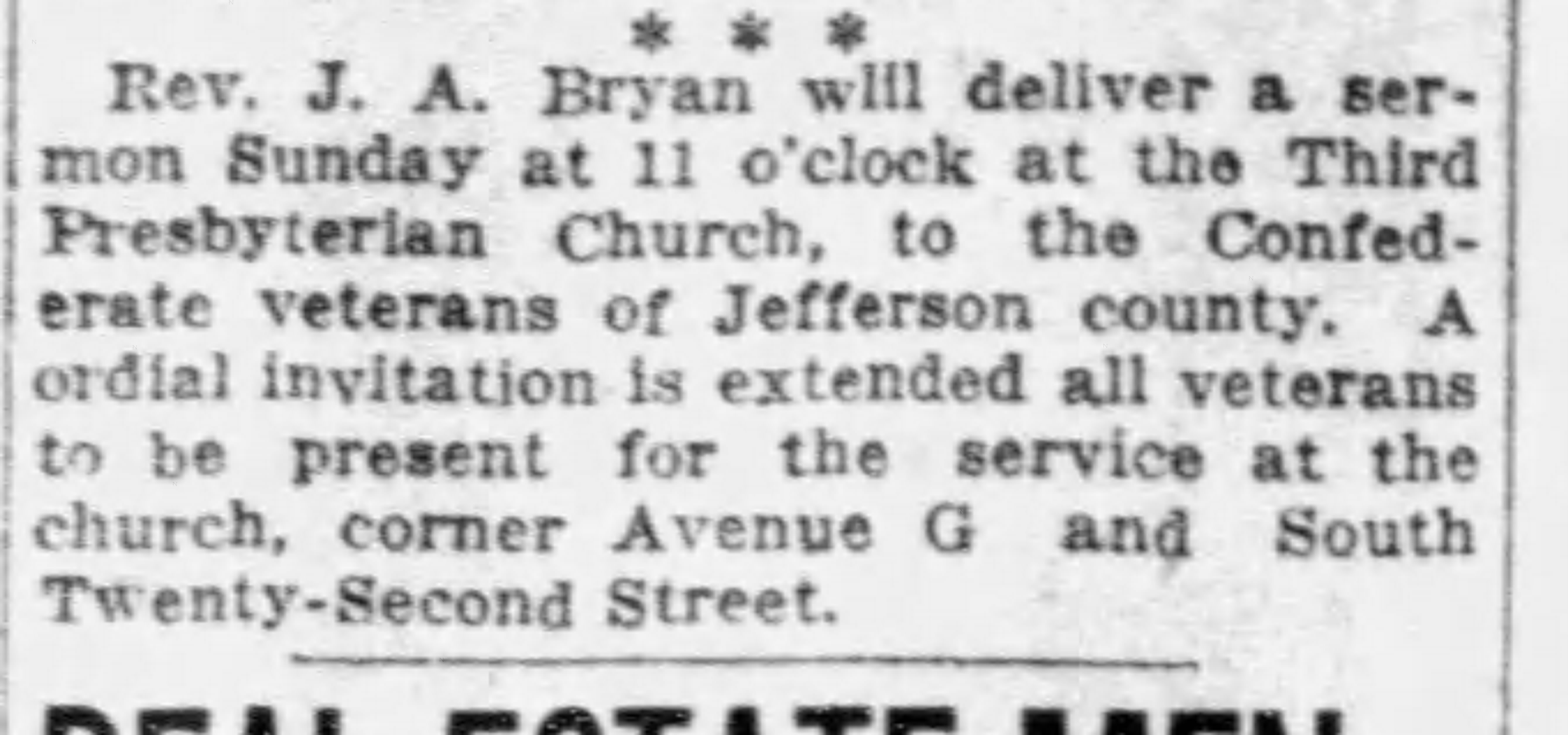 Confederate Veterans of Jefferson County